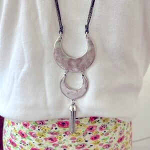 17” leather necklace